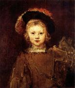 REMBRANDT Harmenszoon van Rijn Young Boy in Fancy Dress France oil painting reproduction